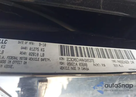 2010 Chrysler 300 Touring/Signature Series/Executive Series from USA, damaged, VIN 2C3CA5CV4AH305372